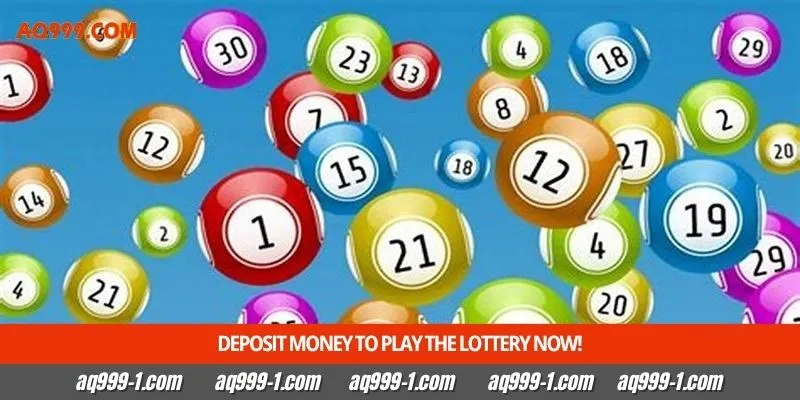 Deposit money to play the lottery now!