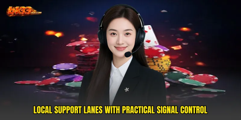 Local support lanes with practical signal control